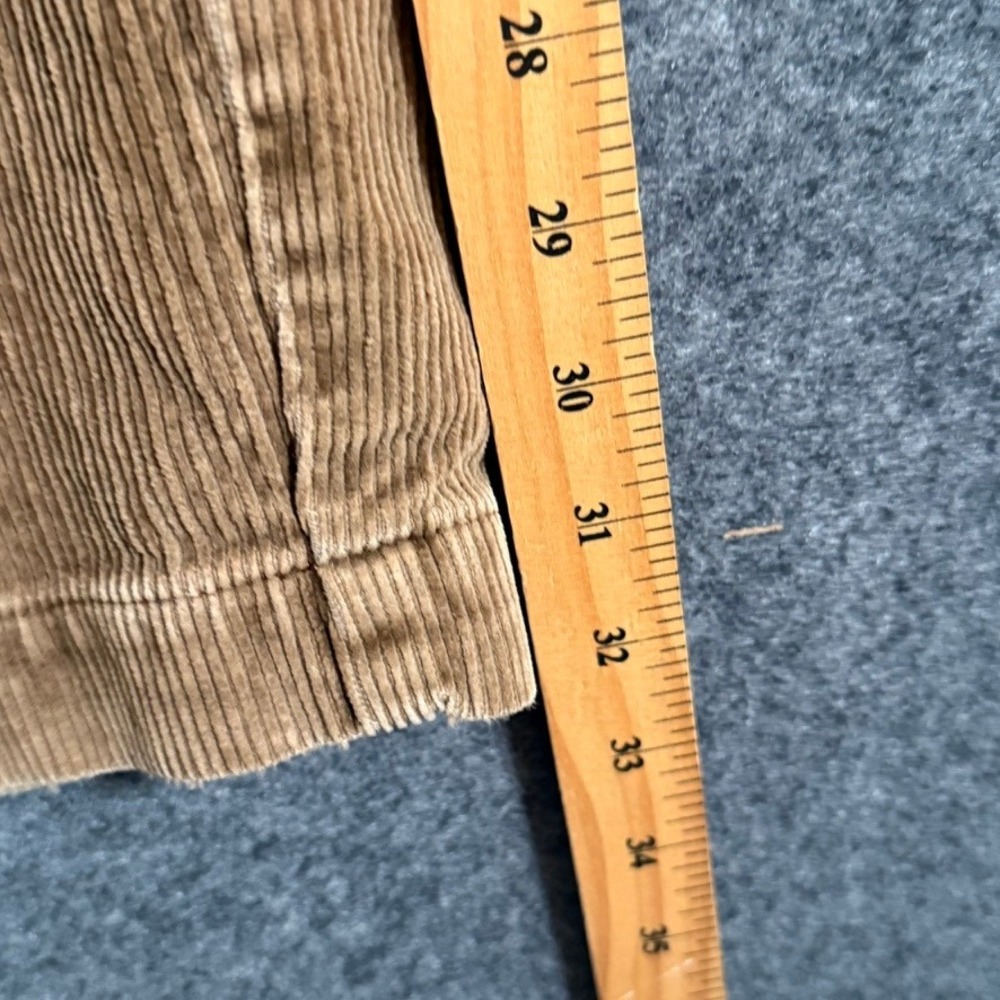 VTG Abercrombie Fitch Mens Tan Corduroy Carpenter Pants Double Knee 34x32 Comfy‎ - Picture 8 of 11